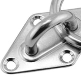 Maxbell Diamond Pad Eye Plate with Ring Heavy Duty for Boat Rigging Training Straps 8mm