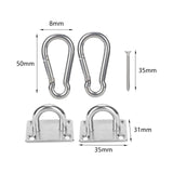 Maxbell Ceiling Anchor Buckle Wall Mounted Swing Hangers Pad Eye Plate for Swings