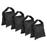 Maxbell 4 Pieces Empty Photographic Sandbag Balance Sand Bag Weight Bag Black Color