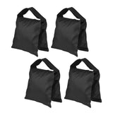 Maxbell 4 Pieces Empty Photographic Sandbag Balance Sand Bag Weight Bag Black Color