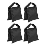 Maxbell 4 Pieces Empty Photographic Sandbag Balance Sand Bag Weight Bag Black Color