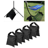 Maxbell 4 Pieces Empty Photographic Sandbag Balance Sand Bag Weight Bag Black Color
