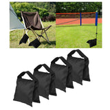 Maxbell 4 Pieces Empty Photographic Sandbag Balance Sand Bag Weight Bag Black Color