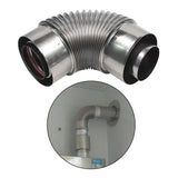 Maxbell Elbow Vent Pipe Exhaust Pipe Tube for Water Heating Accessories Bathroom