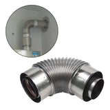 Maxbell Elbow Vent Pipe Exhaust Pipe Tube for Water Heating Accessories Bathroom