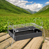 Maxbell Camping Grill Removable Stand Rack Fordable for Outdoor Hiking Backyard
