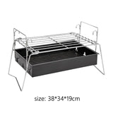 Maxbell Camping Grill Removable Stand Rack Fordable for Outdoor Hiking Backyard