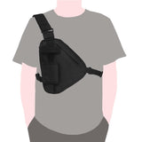 Maxbell Radio Pouch Adjustable Shoulder Strap Durable Unisex Chest Rig Pack