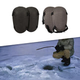 Maxbell Ice Fishing Knee Pads EVA Foam Knee Sleeve Easily Install Wear Resistant Black