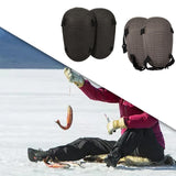Maxbell Ice Fishing Knee Pads EVA Foam Knee Sleeve Easily Install Wear Resistant Black