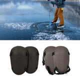 Maxbell Ice Fishing Knee Pads EVA Foam Knee Sleeve Easily Install Wear Resistant Black