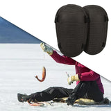 Maxbell Ice Fishing Knee Pads EVA Foam Knee Sleeve Easily Install Wear Resistant Black