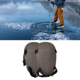 Maxbell Ice Fishing Knee Pads EVA Foam Knee Sleeve Easily Install Wear Resistant Grey