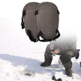 Maxbell Ice Fishing Knee Pads EVA Foam Knee Sleeve Easily Install Wear Resistant Grey