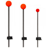 Maxbell 5Pcs Ice Fishing Rod Top Tip Portable Easy Using for Reservoirs River Small