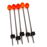 Maxbell 5Pcs Ice Fishing Rod Top Tip Portable Easy Using for Reservoirs River Small
