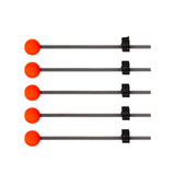 Maxbell 5Pcs Ice Fishing Rod Top Tip Portable Easy Using for Reservoirs River Small