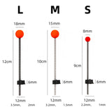 Maxbell 5Pcs Ice Fishing Rod Top Tip Portable Easy Using for Reservoirs River Small