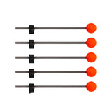 Maxbell 5Pcs Ice Fishing Rod Top Tip Portable Easy Using for Reservoirs River Small