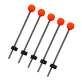 Maxbell 5Pcs Ice Fishing Rod Top Tip Portable Easy Using for Reservoirs River Small
