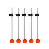 Maxbell 5Pcs Ice Fishing Rod Top Tip Portable Easy Using for Reservoirs River Medium
