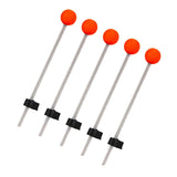 Maxbell 5Pcs Ice Fishing Rod Top Tip Portable Easy Using for Reservoirs River Medium