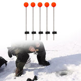 Maxbell 5Pcs Ice Fishing Rod Top Tip Portable Easy Using for Reservoirs River Medium