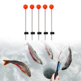 Maxbell 5Pcs Ice Fishing Rod Top Tip Portable Easy Using for Reservoirs River Medium