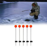 Maxbell 5Pcs Ice Fishing Rod Top Tip Portable Easy Using for Reservoirs River Medium