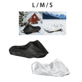 Maxbell Snow Sled Shield Rain Snow Cover Protector Outdoor Snowmobile Travel Covers Black 368x130x121cm