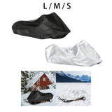 Maxbell Snow Sled Shield Rain Snow Cover Protector Outdoor Snowmobile Travel Covers Black 368x130x121cm
