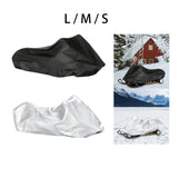 Maxbell Snow Sled Shield Rain Snow Cover Protector Outdoor Snowmobile Travel Covers Black 368x130x121cm