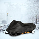 Maxbell Snow Sled Shield Rain Snow Cover Protector Outdoor Snowmobile Travel Covers Black 292x130x121cm