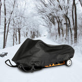 Maxbell Snow Sled Shield Rain Snow Cover Protector Outdoor Snowmobile Travel Covers Black 145x51x48cm