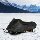 Maxbell Snow Sled Shield Rain Snow Cover Protector Outdoor Snowmobile Travel Covers Black 145x51x48cm