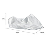 Maxbell Snow Sled Shield Rain Snow Cover Protector Outdoor Snowmobile Travel Covers Argent 292x130x121cm