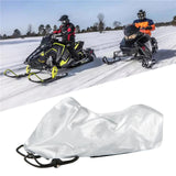 Maxbell Snow Sled Shield Rain Snow Cover Protector Outdoor Snowmobile Travel Covers Argent 292x130x121cm