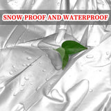 Maxbell Snow Sled Shield Rain Snow Cover Protector Outdoor Snowmobile Travel Covers Argent 292x130x121cm