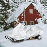 Maxbell Snow Sled Shield Rain Snow Cover Protector Outdoor Snowmobile Travel Covers Argent 292x130x121cm
