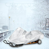 Maxbell Snow Sled Shield Rain Snow Cover Protector Outdoor Snowmobile Travel Covers Argent 292x130x121cm