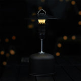 Maxbell Lantern Gas Tank Bracket Fishing Outdoor Lighting Camping Gas Tank Adapter Black