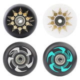 Maxbell Inline Roller Skate Wheel Indoor Outdoor for Scooters Luggage Wheel Practice Black Aureate