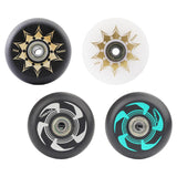 Maxbell Inline Roller Skate Wheel Indoor Outdoor for Scooters Luggage Wheel Practice Black Aureate