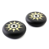 Maxbell Inline Roller Skate Wheel Indoor Outdoor for Scooters Luggage Wheel Practice Black Aureate