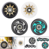 Maxbell Inline Roller Skate Wheel Indoor Outdoor for Scooters Luggage Wheel Practice Black Aureate