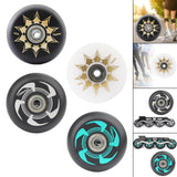 Maxbell Inline Roller Skate Wheel Indoor Outdoor for Scooters Luggage Wheel Practice Black Aureate