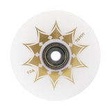 Maxbell Inline Roller Skate Wheel Indoor Outdoor for Scooters Luggage Wheel Practice White Aureate
