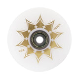 Maxbell Inline Roller Skate Wheel Indoor Outdoor for Scooters Luggage Wheel Practice White Aureate