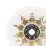 Maxbell Inline Roller Skate Wheel Indoor Outdoor for Scooters Luggage Wheel Practice White Aureate