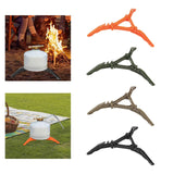 Maxbell Portable Gas Tank Bracket Bottle Shelf Stove Tools Foldable for BBQ Fishing Orange
